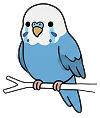 悲しむインコのイラスト